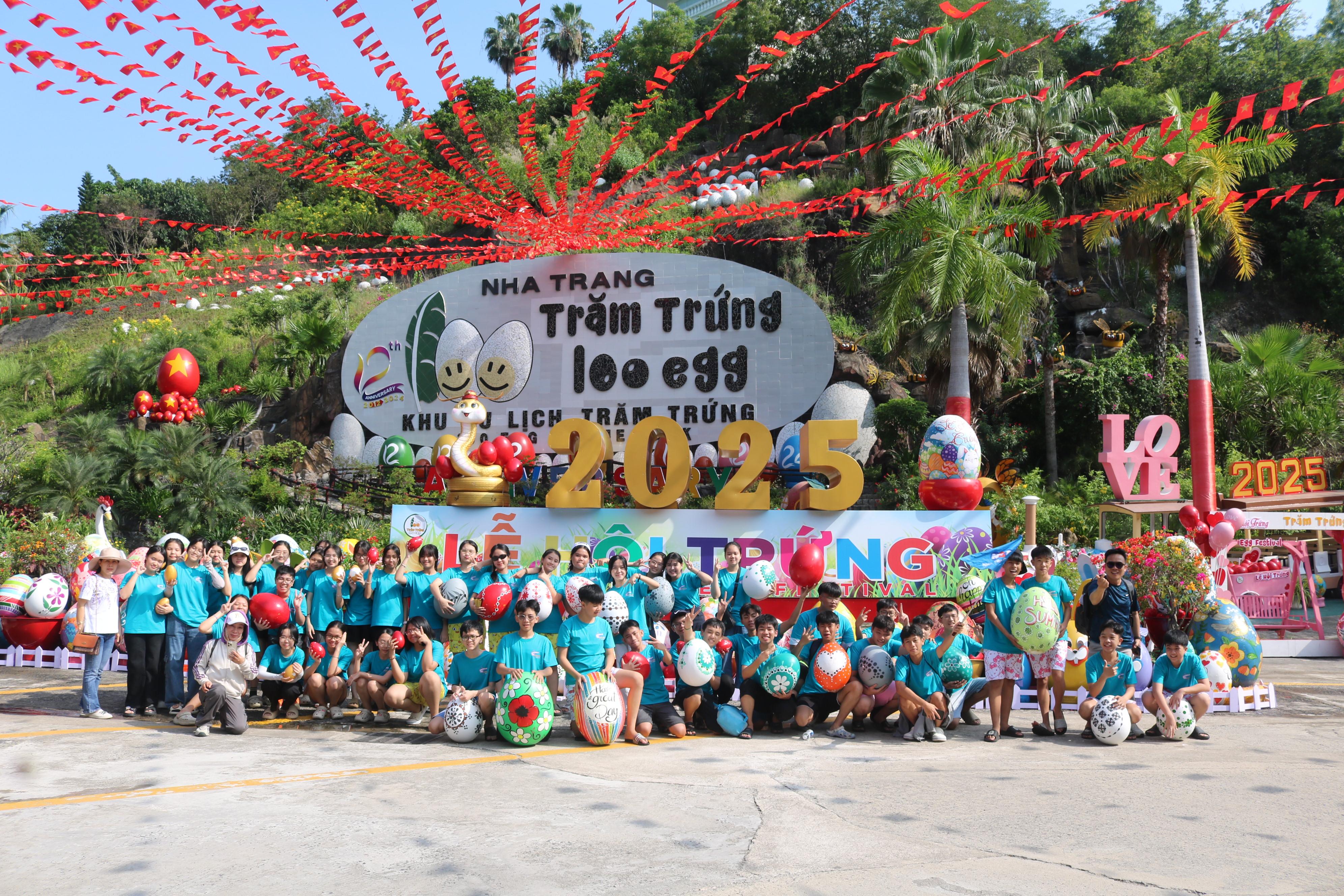 Hành trình hoạt động trải nghiệm đáng nhớ của 500 học sinh Trường THCS Trưng Vương - Nha Trang tại Khu du lịch Trăm Trứng